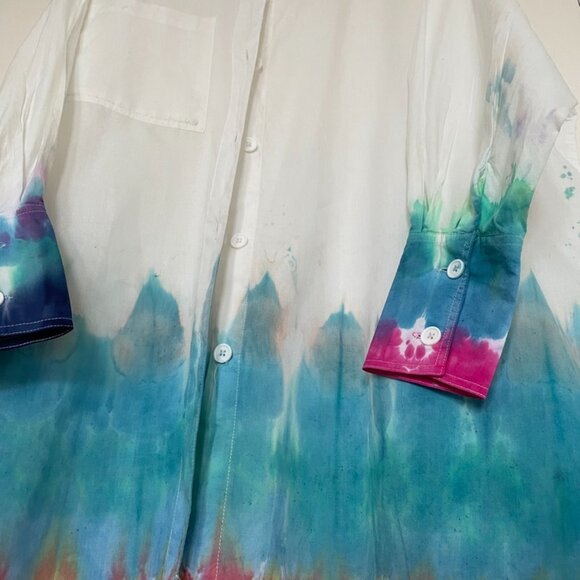 🔥 Free Speech Flame Dyed Long Blouse – Beach to Street Style 🔥 - Picture 8 of 8